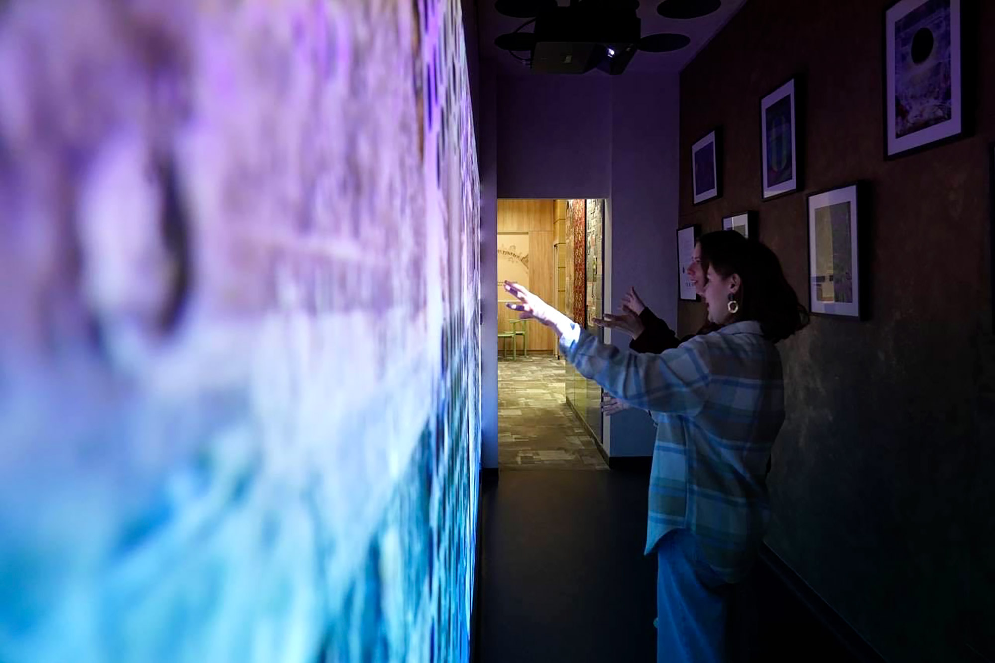 Weightlessness exhibition view: contemporary visual art installation