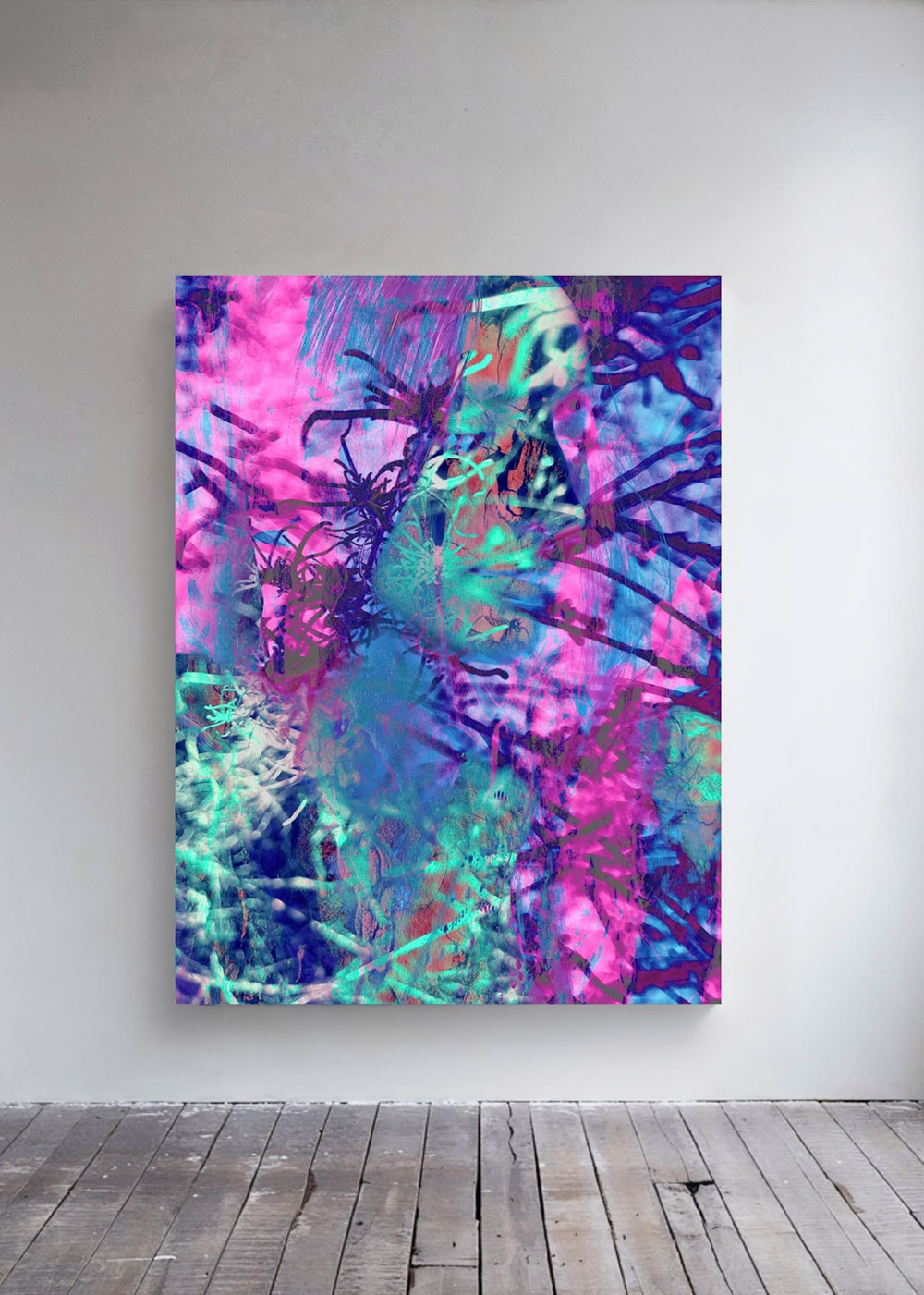 (I'm)pulse 3 — mixed media on emergence from emptiness, 2024